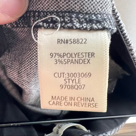 Max Studio gray and black plaid casual leggings pants size small S B123 - Picture 5 of 7